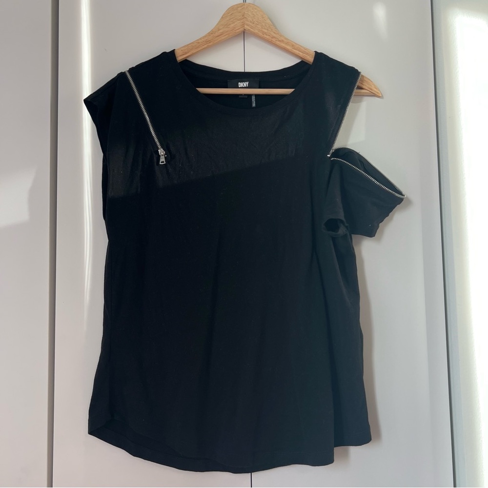 Aeropostale, purple, pink, black, cold, shoulder, sexy, cut out top - Picture 5 of 5